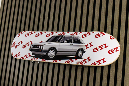 VW Golf (Mk1) GTI Skate Deck Wall Art