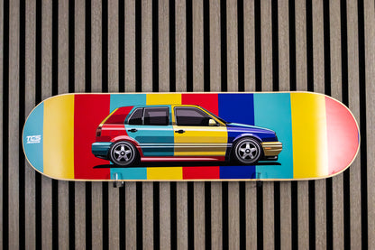 MK3 VW Golf Harrlequin Skatedeck Wall Art
