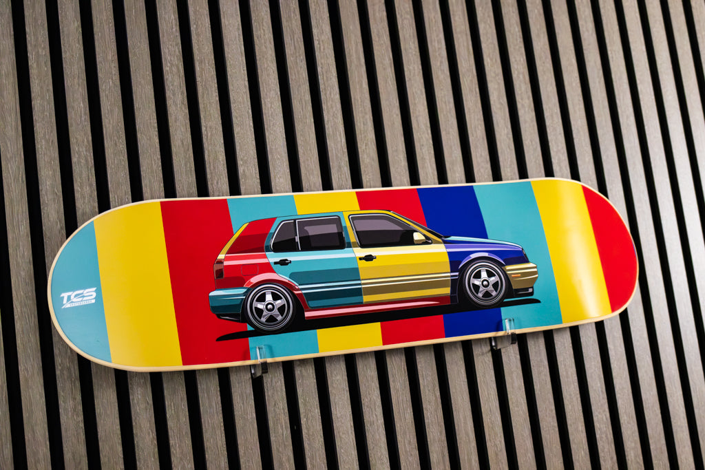 MK3 VW Golf Harrlequin Skatedeck Wall Art