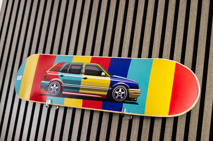 MK3 VW Golf Harrlequin Skatedeck Wall Art