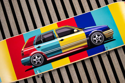 MK3 VW Golf Harrlequin Skatedeck Wall Art