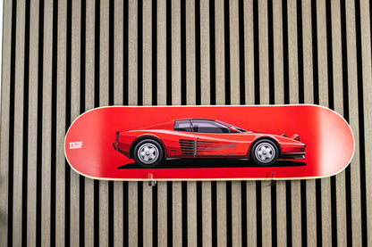 1989 Ferrari Testarossa Skate Deck Wall Art