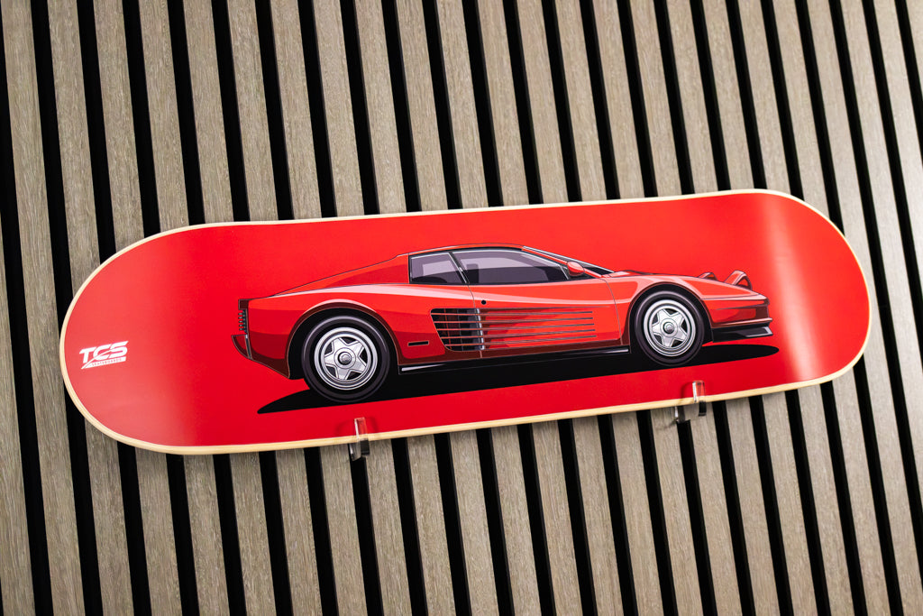 1989 Ferrari Testarossa Skate Deck Wall Art