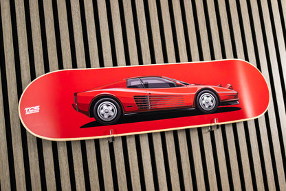 1989 Ferrari Testarossa Skate Deck Wall Art