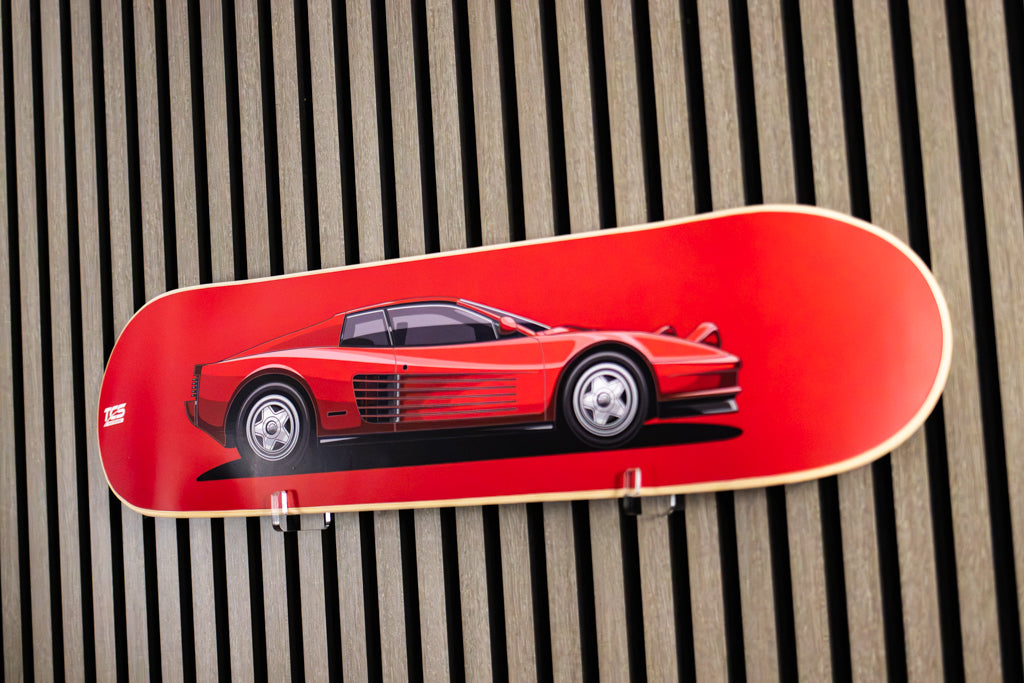 1989 Ferrari Testarossa Skate Deck Wall Art