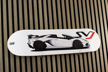 Lamborghini SVJ Skate Deck Wall Art
