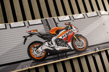 Honda CBR1000RR (Repsol Livery) Motorbike Skate Deck Wall Art