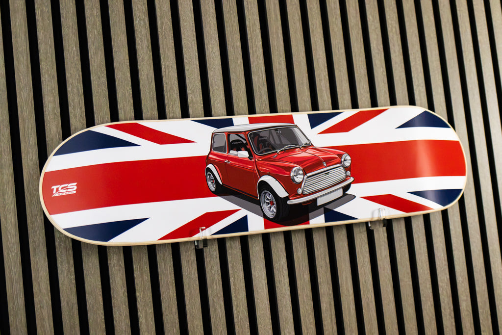 Classic Mini Cooper Skate Deck Wall Art