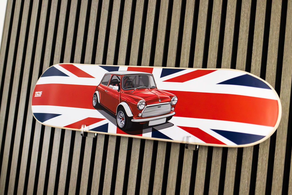 Classic Mini Cooper Skate Deck Wall Art