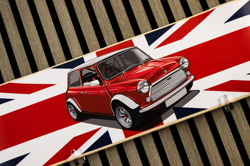 Classic Mini Cooper Skate Deck Wall Art