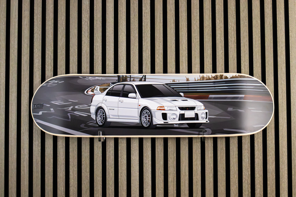 Mitsubishi Evo 7 Rally Car Skate Deck Wall Art