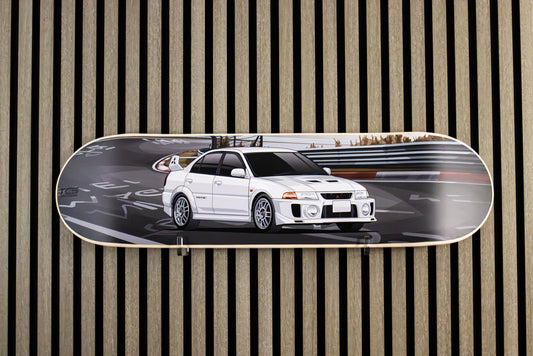 Mitsubishi Evo 7 Rally Car Skate Deck Wall Art