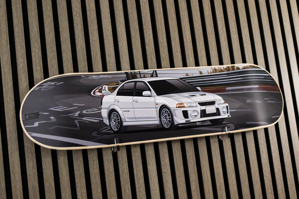 Mitsubishi Evo 7 Rally Car Skate Deck Wall Art