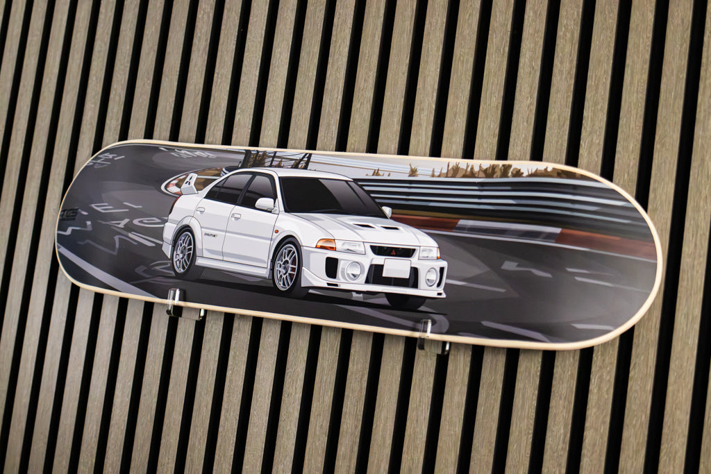 Mitsubishi Evo 7 Rally Car Skate Deck Wall Art