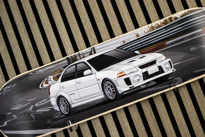Mitsubishi Evo 7 Rally Car Skate Deck Wall Art