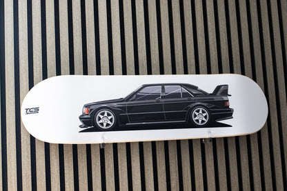 Mercedes-Benz 190E Skate Deck Wall Art