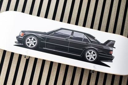 Mercedes-Benz 190E Skate Deck Wall Art