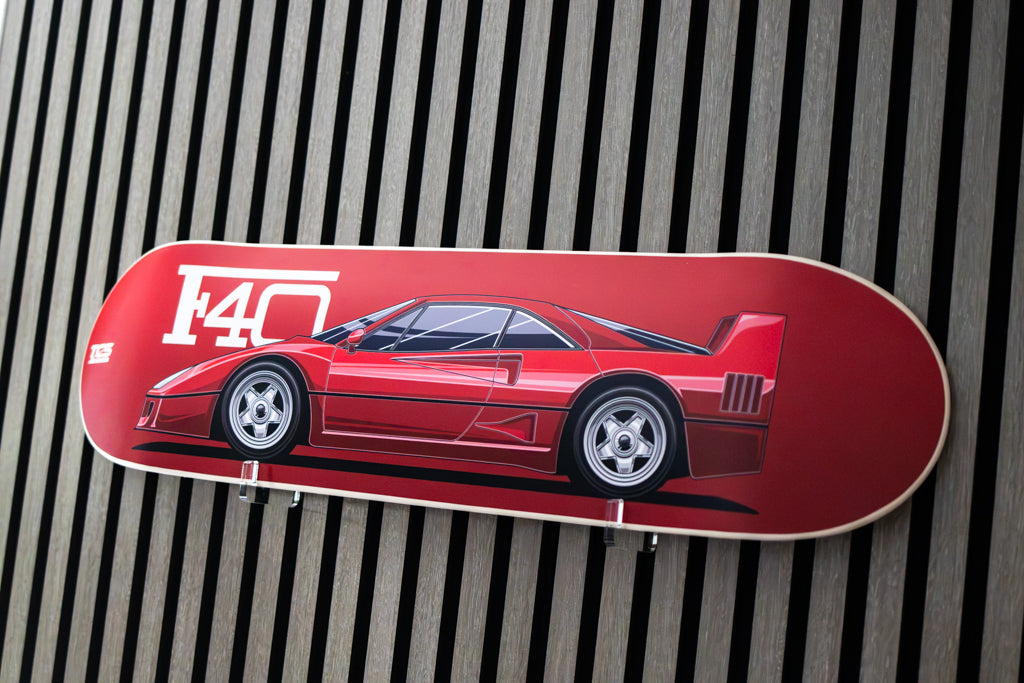 Ferrari F40 Skate Deck Wall Art
