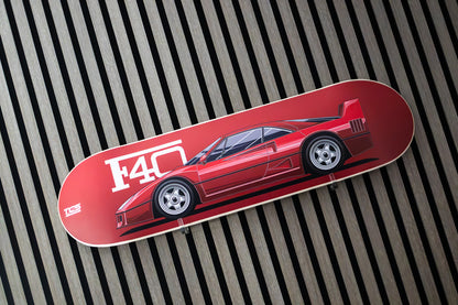 Ferrari F40 Skate Deck Wall Art