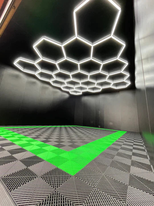 Hexagon garage lighting