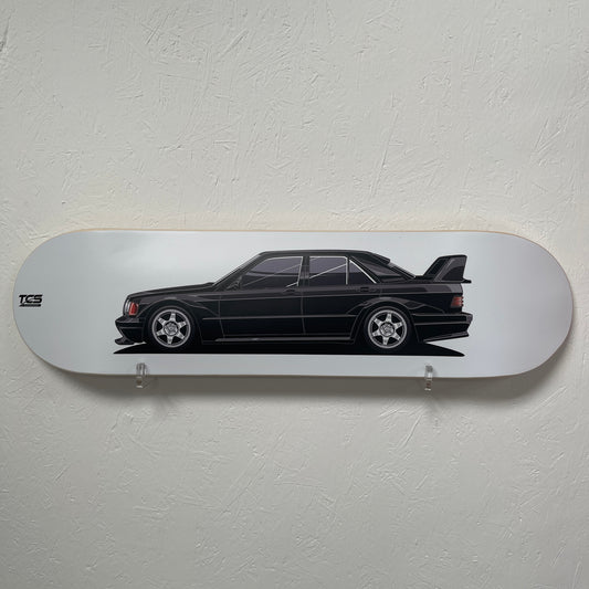 Mercedes-Benz 190E Skateboard Wall Art