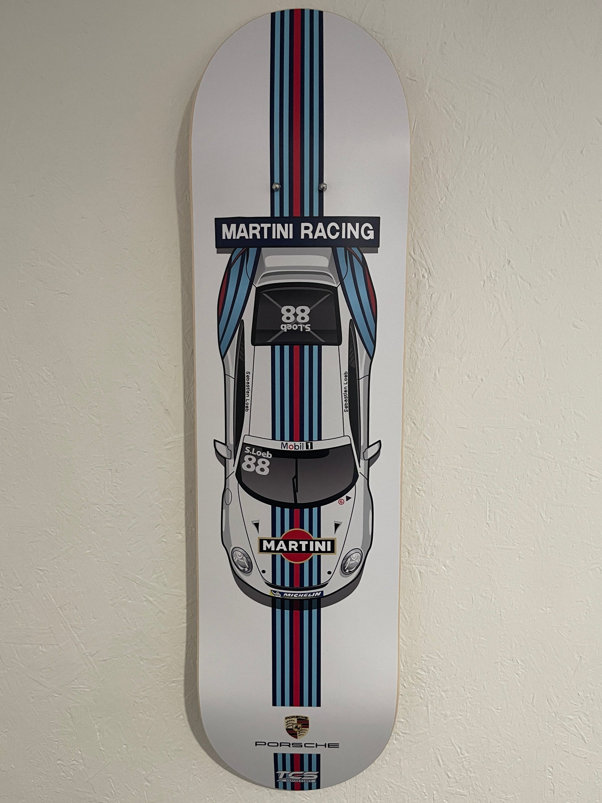 Martini-inspired Porsche Race Car