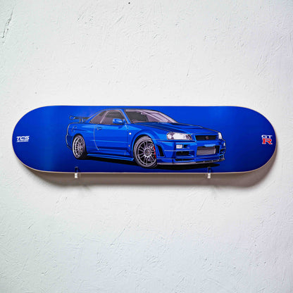 Paul Walker's R34 Skyline GT-R Skate Deck Wall Art