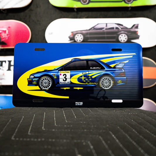 1999 Subaru Impreza WRC99 Licence Plate Art