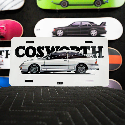 Cosworth Licence Plate Art