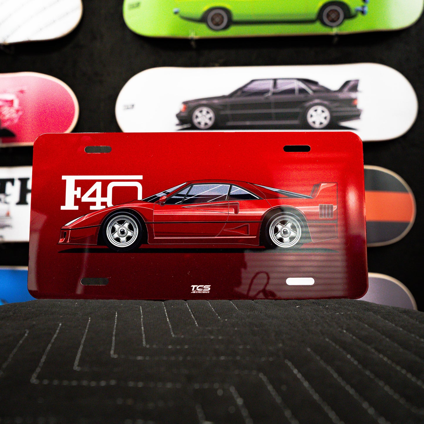 F40 Licence Plate Art