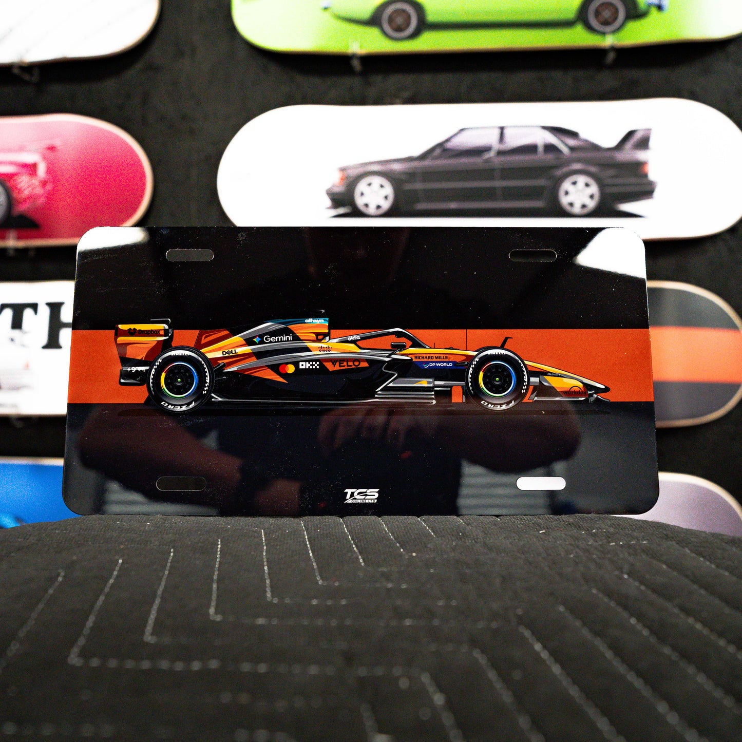 2026 F1 McLaren MCL40 Race Car Licence Plate Art