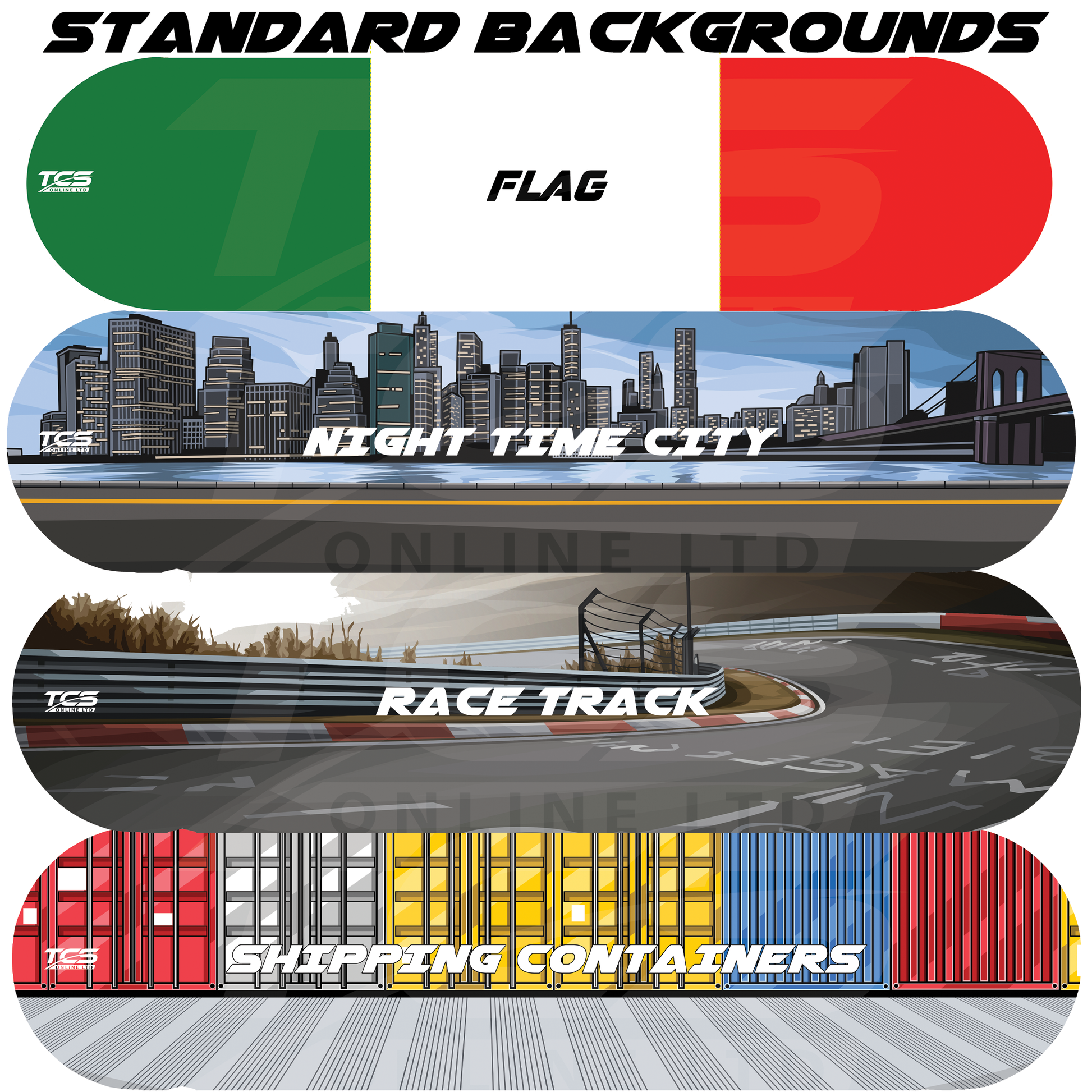 Template of skateboard backgrounds