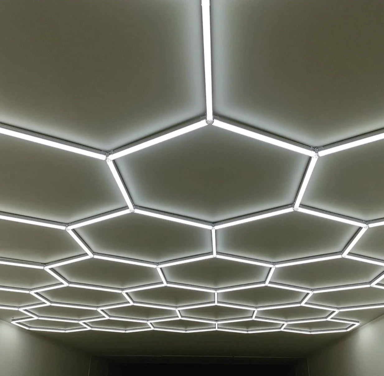 Hexagon garage lighting
