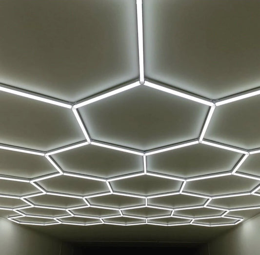 Hexagon garage lighting