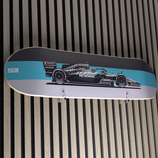 2026 Formula 1 Mercedes W17 Race Car Skate Deck Wall Art