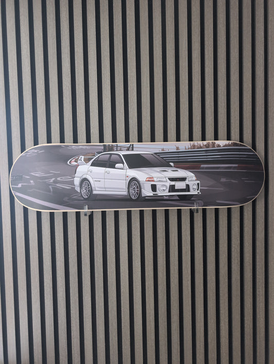 Mitsubishi Evo 7 Rally Car Skate Deck Wall Art