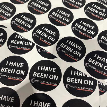 LOGO Printed Vinyl Round Stickers - GLOSSY Waterproof Custom Logo -Personalised
