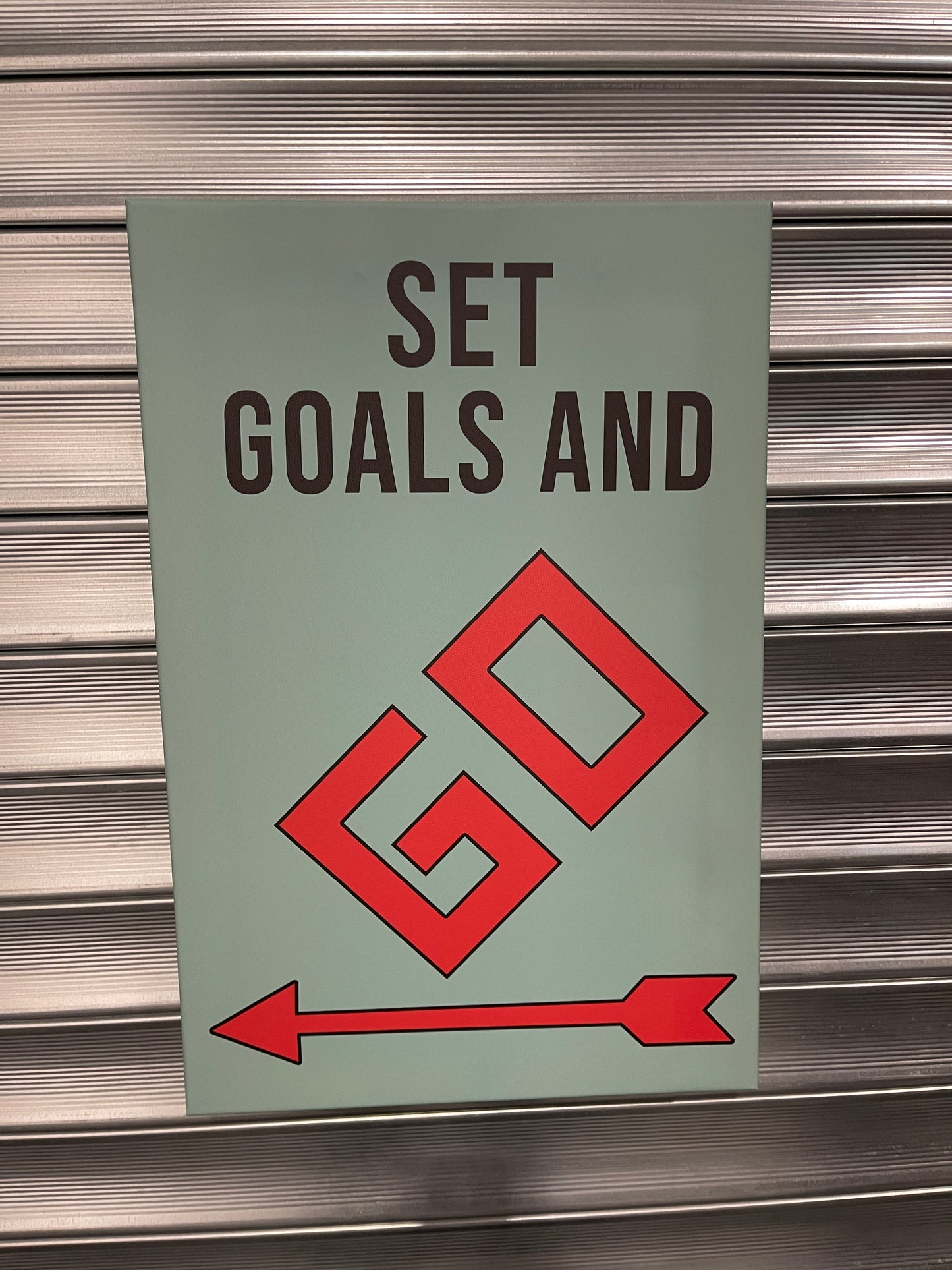 Set Goals And Go Monopoly Style Canvas