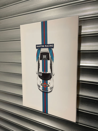 Martini Racing Stripe Canvas