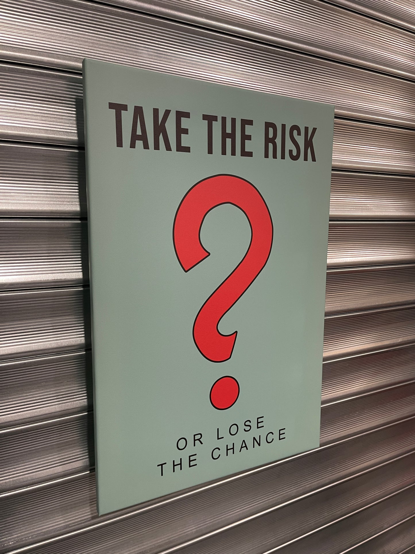 Take The Risk Monopoly Style Canvas